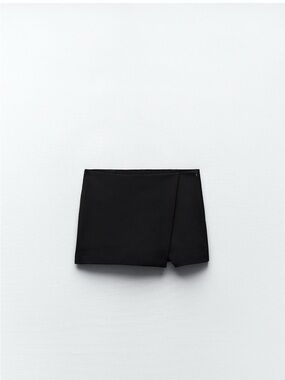 ZARA Black Skort NWT M